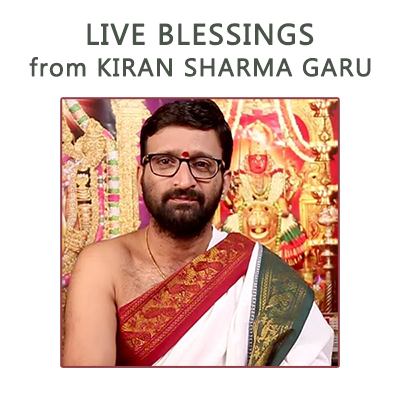 "Live Blessings from Pandit Kiran Sharma Garu - Click here to View more details about this Product
